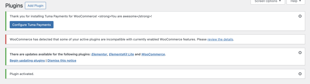 Configure Tuma woocommerce mpesa plugin